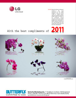 LG, Butterfly_Wall Calendar 2011, Top-07, Design by Probir Chakravarty artndesignbd, artndesign, ArtnDesign, ArtnDesignbd, Art n Design, Art Direction, Creative Design, Probir Chakravarty, Graphic Design, Wall Calendar.