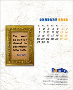 Frontline_Desk Calendar_2012, Design by Probir Chakravarty artndesignbd, artndesign, ArtnDesign, ArtnDesignbd, Art n Design, Art Direction, Creative Design, Probir Chakravarty, Graphic Design, Desk Calendar.