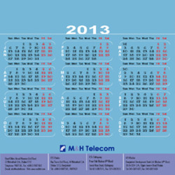 M&H Telecom_Desk Calendar_2013, Design by Probir Chakravarty artndesignbd, artndesign, ArtnDesign, ArtnDesignbd, Art n Design, Art Direction, Creative Design, Probir Chakravarty, Graphic Design, Desk Calendar.